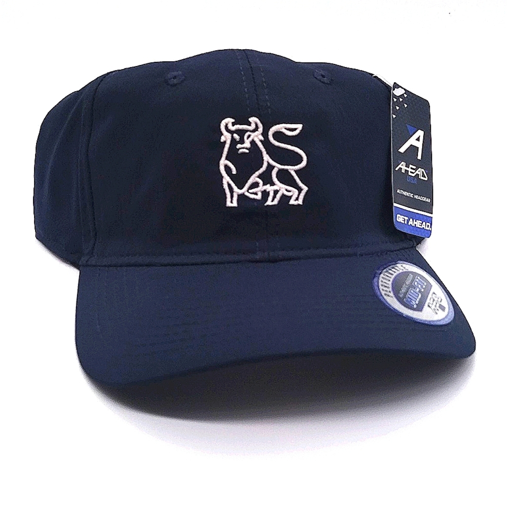 New Navy Blue Merrill Lynch Rare Golf Adjustable Midfit Hat by AHEAD - Picture 2 of 5